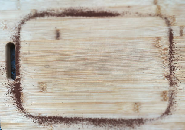 Close up of portafilter full with freshly grinded coffee beans