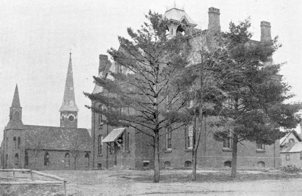 istock Antique image of Franklin County, Massachusetts: Oakman High School 2187485977