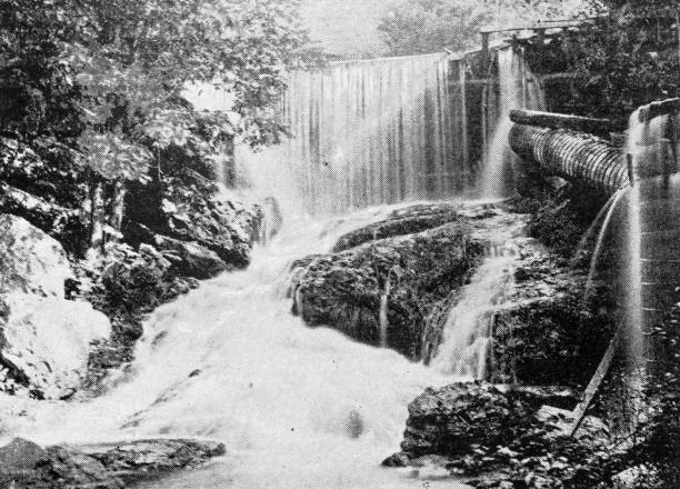 istock Antique image of Franklin County, Massachusetts: Long's Dam 2187487105