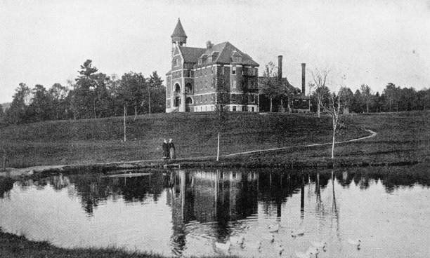 istock Antique image of Franklin County, Massachusetts: Frederick Marquand Memorial Hall 2187487179
