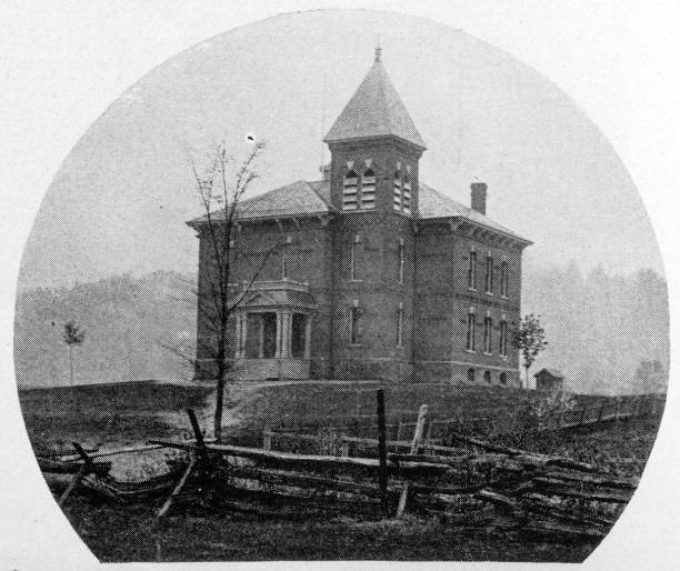 istock Antique image of Franklin County, Massachusetts: School 2187488333