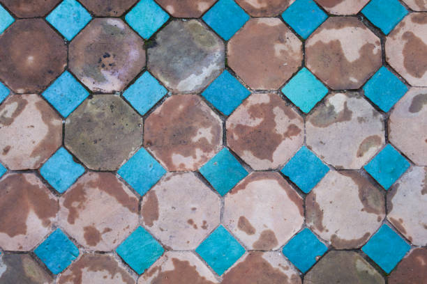 istock Baked clay floor with humidity 2187489540