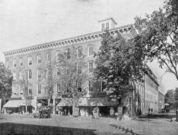 istock Antique image of Franklin County, Massachusetts: American House, Greenfield 2187490617