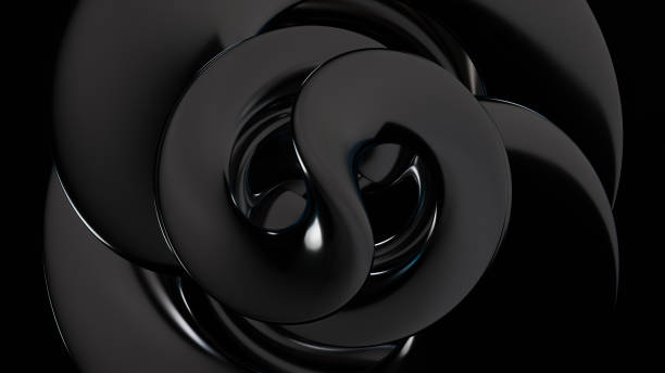 istock Abstract dark spiral shape, creating a sense of movement and depth 2187494113
