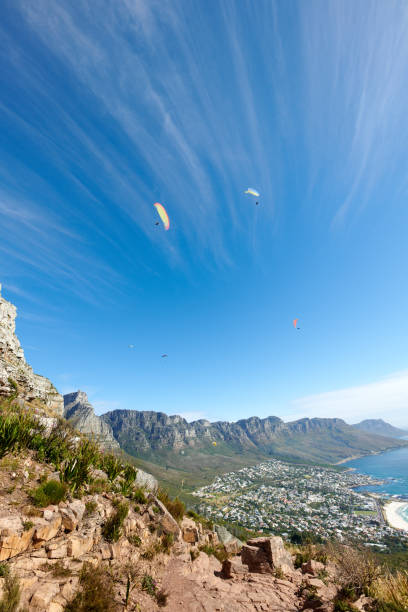 istock Paraglider soaring in the sky 2187498499