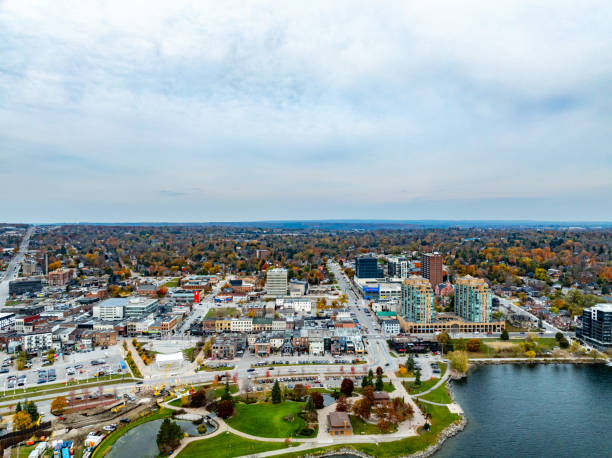 istock Aerial view Heritage Park and Lake Simcoe, Barrie, Canada 2187500523