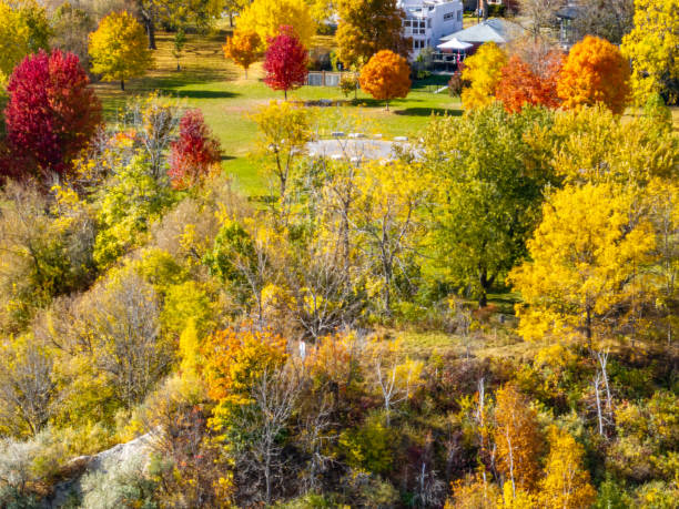 istock Aerial Scarborough Bluffs Park - Cliff Park view, Toronto, Canada 2187500574