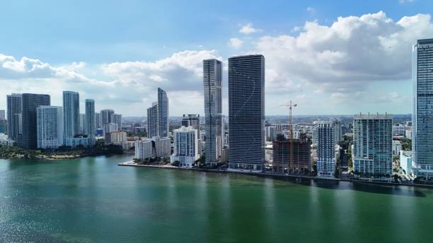 istock Aerial view of Miami skyline and Biscayne Bay 2187501603