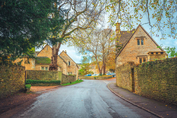 Rural scene in Upper Slaughter, England, UK