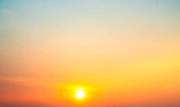 istock Sky sunset evening background sunrise dusk cloud dramatic orange twilight red warm sunny dawn sunshine romantic calm nature, cloudscape summer autumn spring scene, environment ecosystem energy. 2187521152