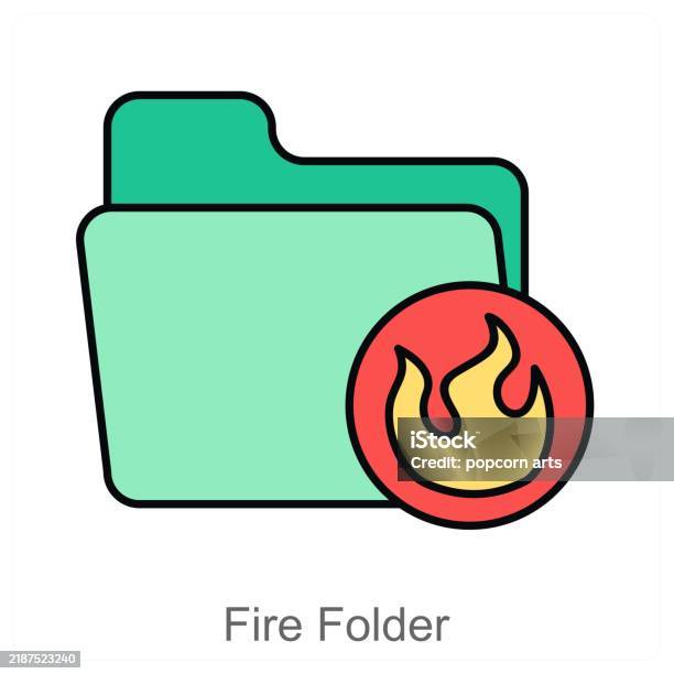Japanese Fire Folder Fire Folder Stock Illustration - Download Image Now - Concepts ...