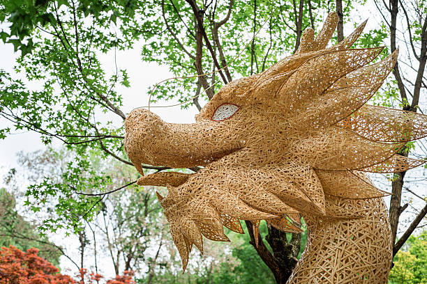 istock Bamboo dragon at Chengdu Cultural Park, Sichuan, China 2187524018