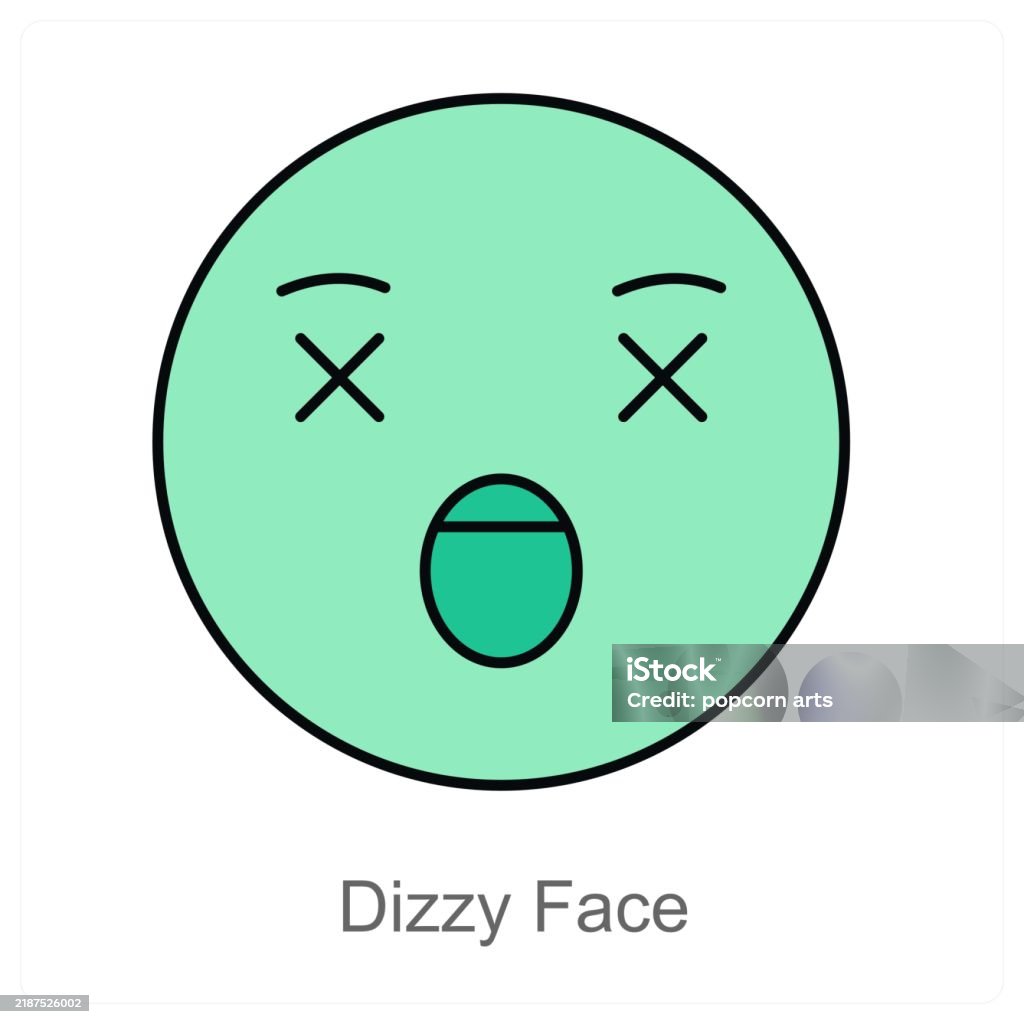 Dizzy Face Color Dizzy Face Stock Illustration - Download Image Now - Anthropomorphic ...
