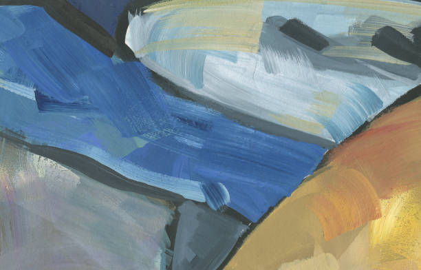 istock Dynamic mood abstract expression for background. Emotional painting 2187528520