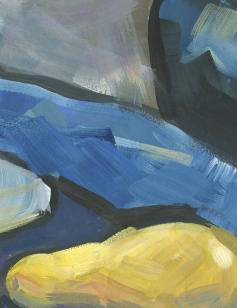 istock Dynamic mood abstract expression for background. Emotional painting 2187528529