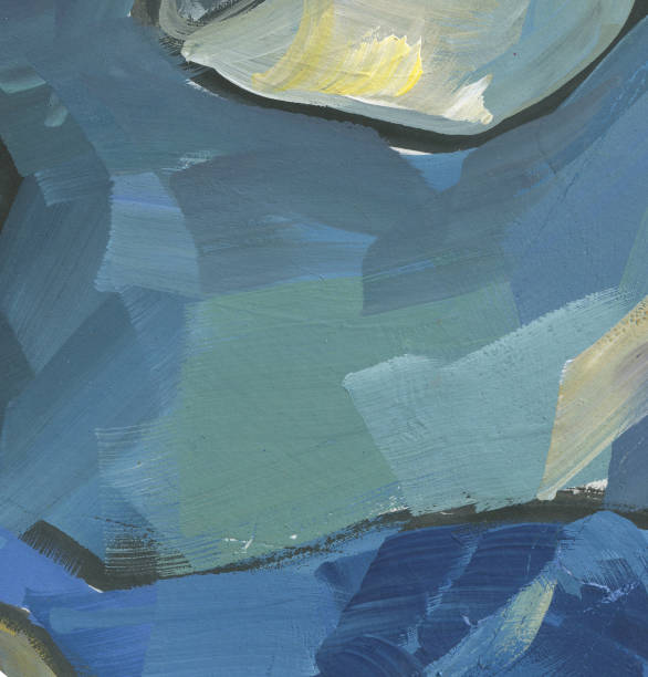 istock Dynamic mood abstract expression for background. Emotional painting 2187528530