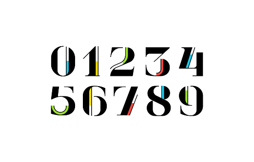 Beautiful Script Numbers Numbers Beautiful Elegant Antique Font Classic Numerals Perfect For ...