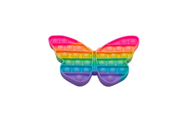 istock Silicone toy Pop it butterfly on a white background 2187541517