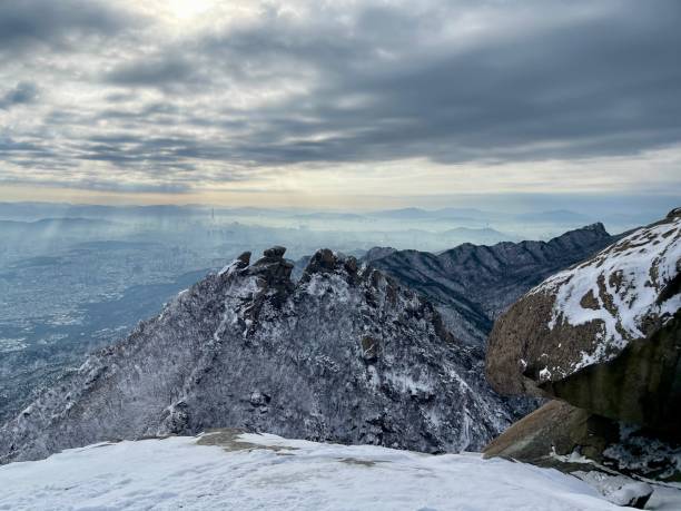 istock City Seoul View on Baegundae Peak 2187541738