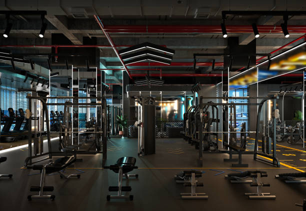 istock 3d render gym fitness workour interior 2187552785