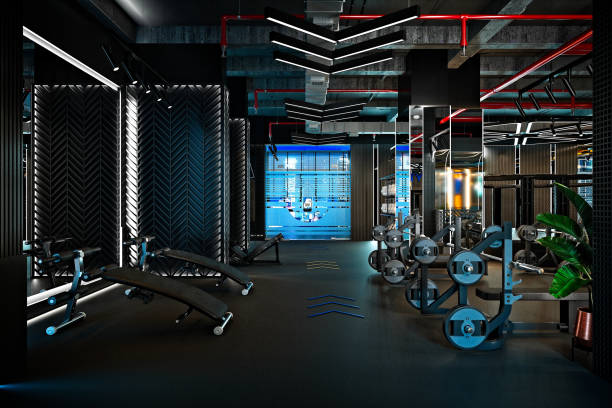 istock 3d render gym fitness workour interior 2187552786
