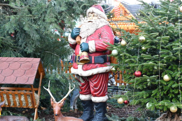istock Christmas decorations at a Christmas market 2187556595