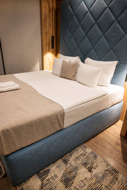 istock Modern Cozy Hotel Room 2187561634