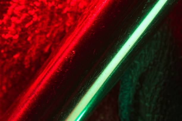 Texture of abstract red and green light