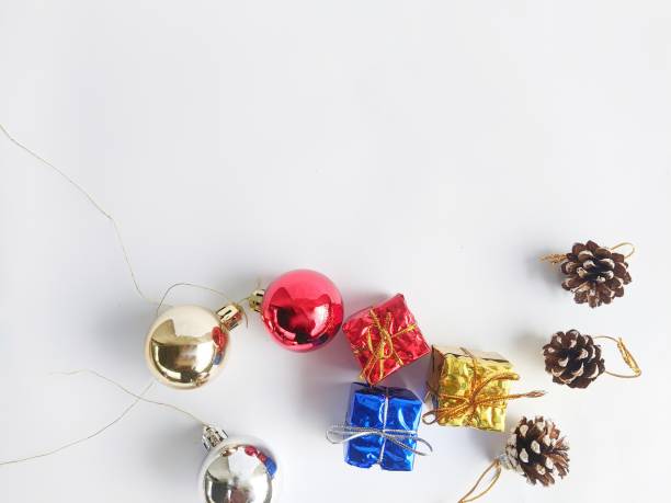 istock Christmas baubles from gifts 2187565469