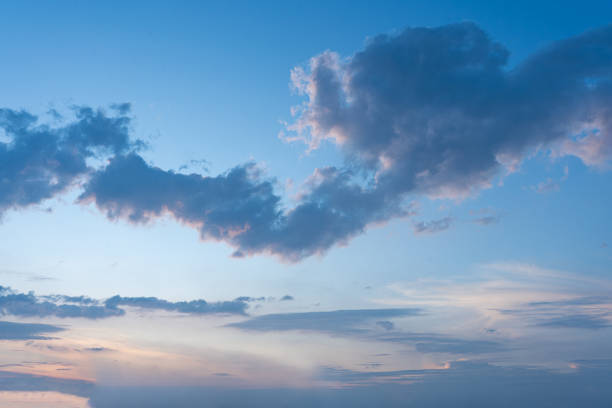 istock Serene Sunset Sky Blue Clouds Peaceful Dusk Nature Background 2187567949