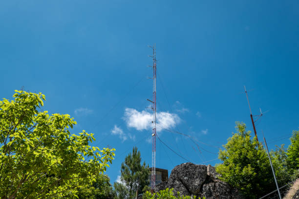 istock Mobile radio and telecommunications antenna 2187572883