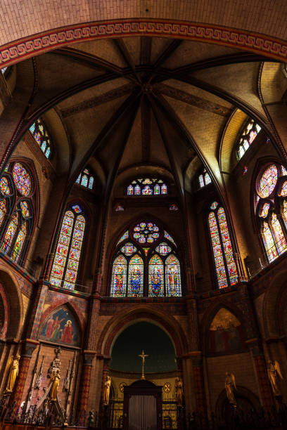 istock Interior of Saint-Etienne Cathedral in Cahors, a skillful blend of Romanesque and Gothic architecture 2187573607