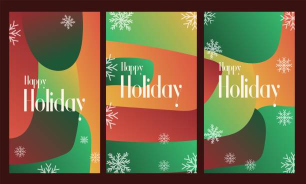 istock happy holiday in abstract christmas style backgound and snow flake for end year and new year holiday greeting card. vertical banners and wallpaper for social media stories teplate vector illustration 2187573905