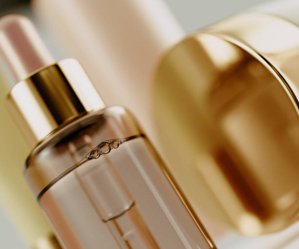 istock Cosmetic face serum product close-up 3d rendering abstract background 2187577532