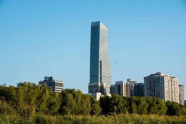 istock Modern skyscraper and urban landscape. 2187579634
