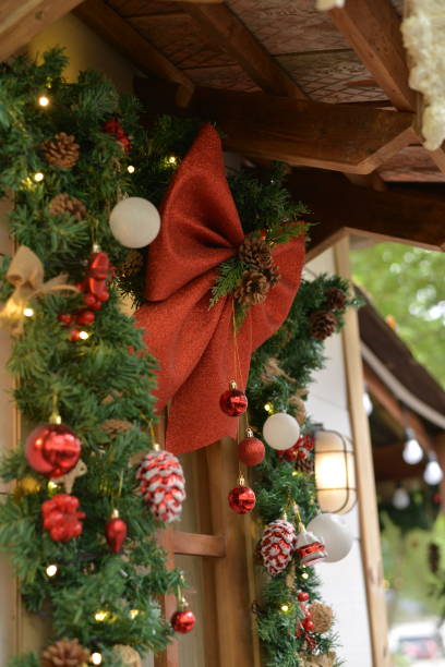 istock Christmas decoration for window 1 big red bloom 2187579760