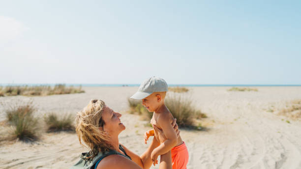 istock Happy moments at the beach with my son 2187582765