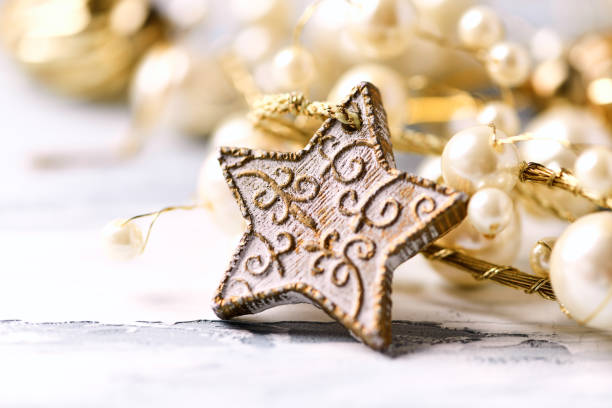 Close-up of a Christmas decoration. Soft focus.