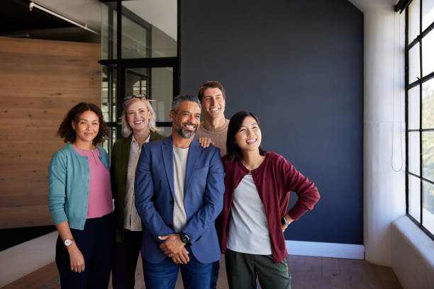 istock Multiethnic business team looking away with copy space 2187592473