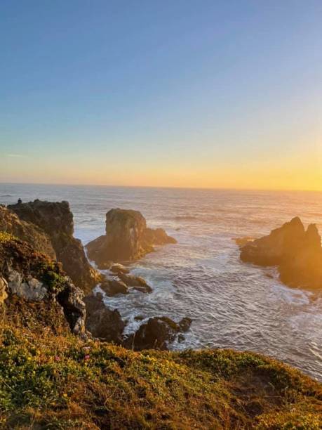istock Sunset along a rugged coastline. 2187594960