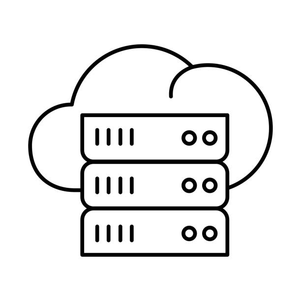 Data Platforms – Cloud Servers Representing Centralized Data Storage and Access Data Platforms – Cloud Servers Representing Centralized Data Storage and Access centralized server stock illustrations