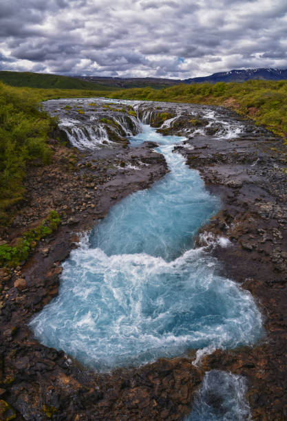 istock Bruarfoss or Bridge Falls, small hidden waterfall blue striking color, Iceland’s Bluest Waterfall, along Bruara river. Golden Circle South Iceland 2187602450