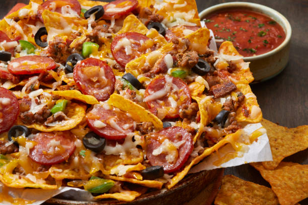 istock Meat Lovers Pizza Nachos 2187614184