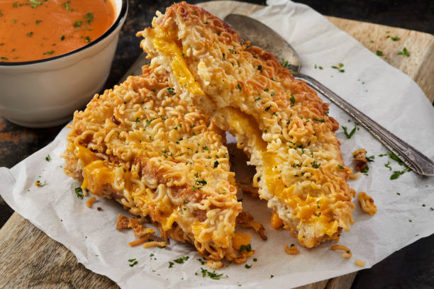 istock The Viral Ramen Noodle Crusted Grilled Cheese Sandwich 2187614395
