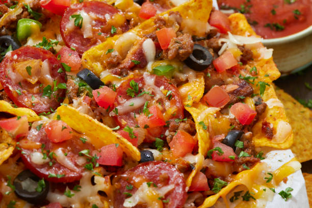 istock Meat Lovers Pizza Nachos 2187614460