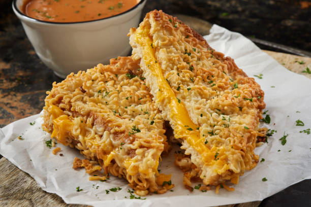 istock The Viral Ramen Noodle Crusted Grilled Cheese Sandwich 2187614464