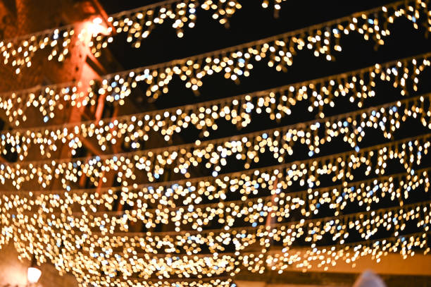 istock Street with Christmas decorations 2187616765