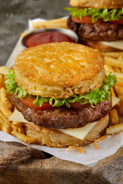 The Viral Ramen Noodle Bun Cheeseburger