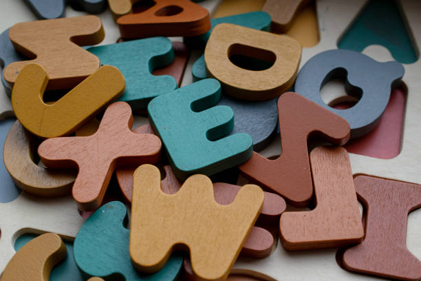 istock wooden educational letters, scattered letters create a background 2187632150