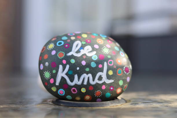 istock Positive message painted on colorful kindness rock 2187634013